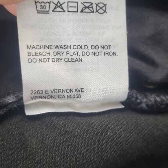 Reformation Emma Wide Leg Black Jeans Raw Hem Size 31 - Picture 9 of 10